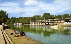 CPSM To rivet Isis And Coloege Oxford Barges