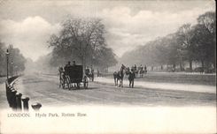 CPA London Hyde Park Rotten Row Horse Horse
