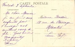 CPA Boat At sea Crimped a boat of sanvetage