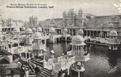 CPA Swan Boats Runs off Honor British Exhibition London 1908