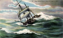 CPA Boat Brig Goelette