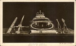 CPA Edinburgh Castle Regalia off Scotland Jewels Jewels