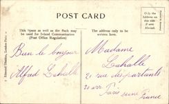 CPA London Thames Enbankment and Cleopatra S Needle Cleopatre Boat