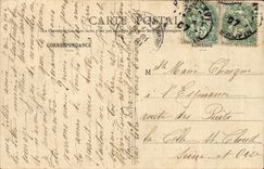 CPA Au Village La Curiosite Punie Humour Illustrateur Lestin 