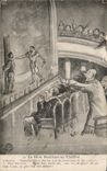 CPA Le Pere Boniface au Theatre L Acreun Miserable Traitre Humour Illustrateur Theatre 