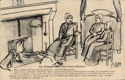 CPA Au Village Illustrateur Lestin 