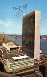 CPA United Nations the United Nations has off View United Nation Headquarters looking North Shown New York