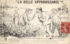 CPA La belle apparaissance Folklore Costume Enfants Illustrateur