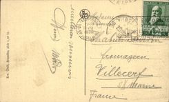 Calle de CPA Bruselas de la regencia y museo real del pienture y de la escultura