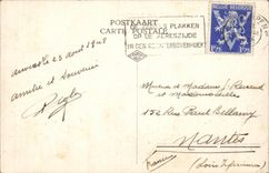 Entrada de Amberes de los voetgangers del voor del tunel de CPA Antwerpen Ingang van den del turnel para los pietans