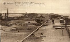 CPA Zeebrugge View of the Mole (Taken Lighthouse) General Male View off the