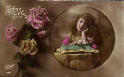 Nino de flores de la fantasia de CPA