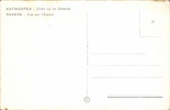 Poli de CPA Antwerpen Zicht de las mazorcas Amberes Vue encendido I el barco de Scheldt