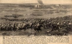 CPA Panorama of the battle of Waterloo Castle of Goumont Napoleon