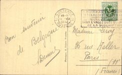 CPA Ostend Train station maritime The Sea Station Boat