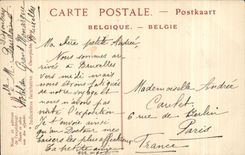 CPA Brussels the Street and Church Sainte Gudule