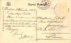 CPA Bruges the street of I Ass Blind