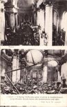 CPA Ypres Church St Nicolas before and after the bombardment