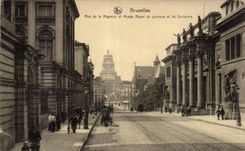 CPA Brussels Street of Al Regency and royal museum of painting and sculpture