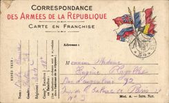 CPA Military Chart of Frankness Plagellot Paris