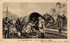 CPA La Vie Feodale Le Droit de Versage