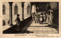 CPA Feudal Life the Carnival of the Peasant ones
