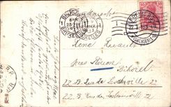 CPA Fleurs Croix religion