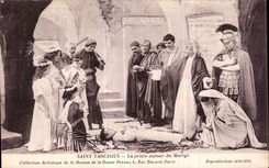 CPA Saint Tarcisius la priere autour du Mariyr 