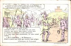 CPA June 1370 Sits of the castle lert of Mauvezin by I armed with due Anjeu Frere of the rei of Militaria France