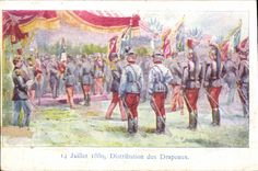 Distribucion julio de CPA de los dragones de Militaria de las banderas