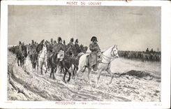 CPA Museum of Louvre Meissonier Napoleon Militaria 1814 Russia Russia