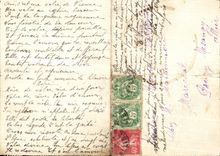 Standard entirety Letter White and 40c Sower Pougy Mesangy