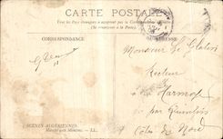 Mercado argelino de las escenas de CPA con las ovejas