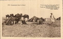 CPA Argelia que acampa en el IE abandonado