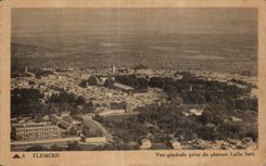 CPA Tlemcen Algeria View taken of the plate Lalla Setti