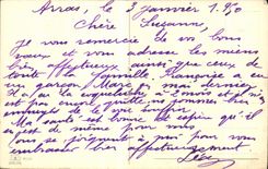 La fantasia de CPA florece Feliz Ano Nuevo