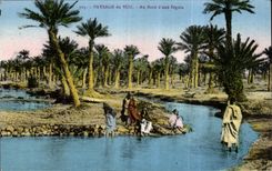 Paisaje de CPA Argelia del sur en el borde Seguis