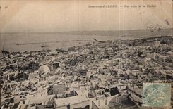 Panorama Argel de CPA Argelia vista de Cashah