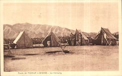 El camino de CPA Algerie de Tozeur tiene Biskra el sitio para acampar