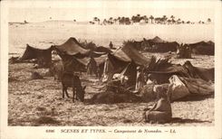 Campo de CPA Argelia de nomadas