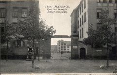 CPA Mayence Quatier Mangin Entree principale Militaria 