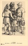 CPA A Durer Drei Bauern Trois Three Peasants