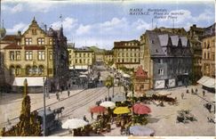 CPA Mainz Marktplatz Mayence Place du marche Market Place