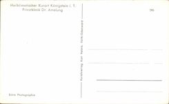 CPA Heilklimatischer Kurort Konigstein I T Privatklinik Dr Amelung