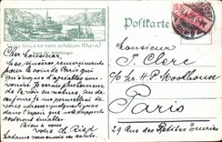 CPA Der Rhein Haus Ales in Bacharrach