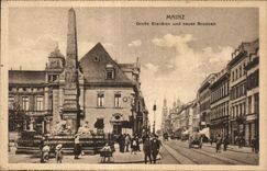 CPA Mainz Grosse Biechen und newer Brunnen