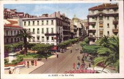 CPA Argel Argelia la calle Isly