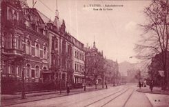 CPA Truces Bahnhotstrasse Street of the Station