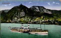 CPA Drachenfels Bateau 