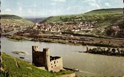 CPA Ruine Ehrentels Mauseturm Bingerbruck und Bingen am Rhein